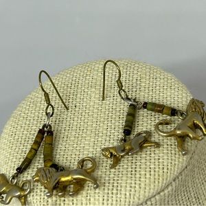 Disney Lion‎ King Simba & Nala Dangle Beaded Earrings